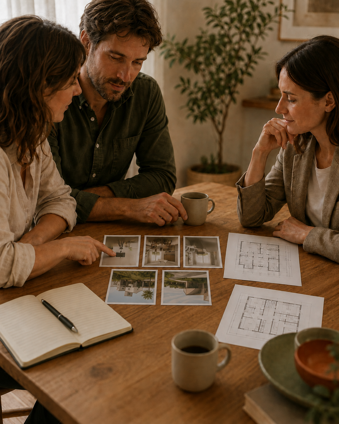 Conversa próxima sobre um projeto imobiliário